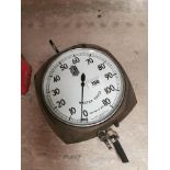 1960's Oil Tyre Pressure Masters Guage. {13 cm H x 30 cm Dia}