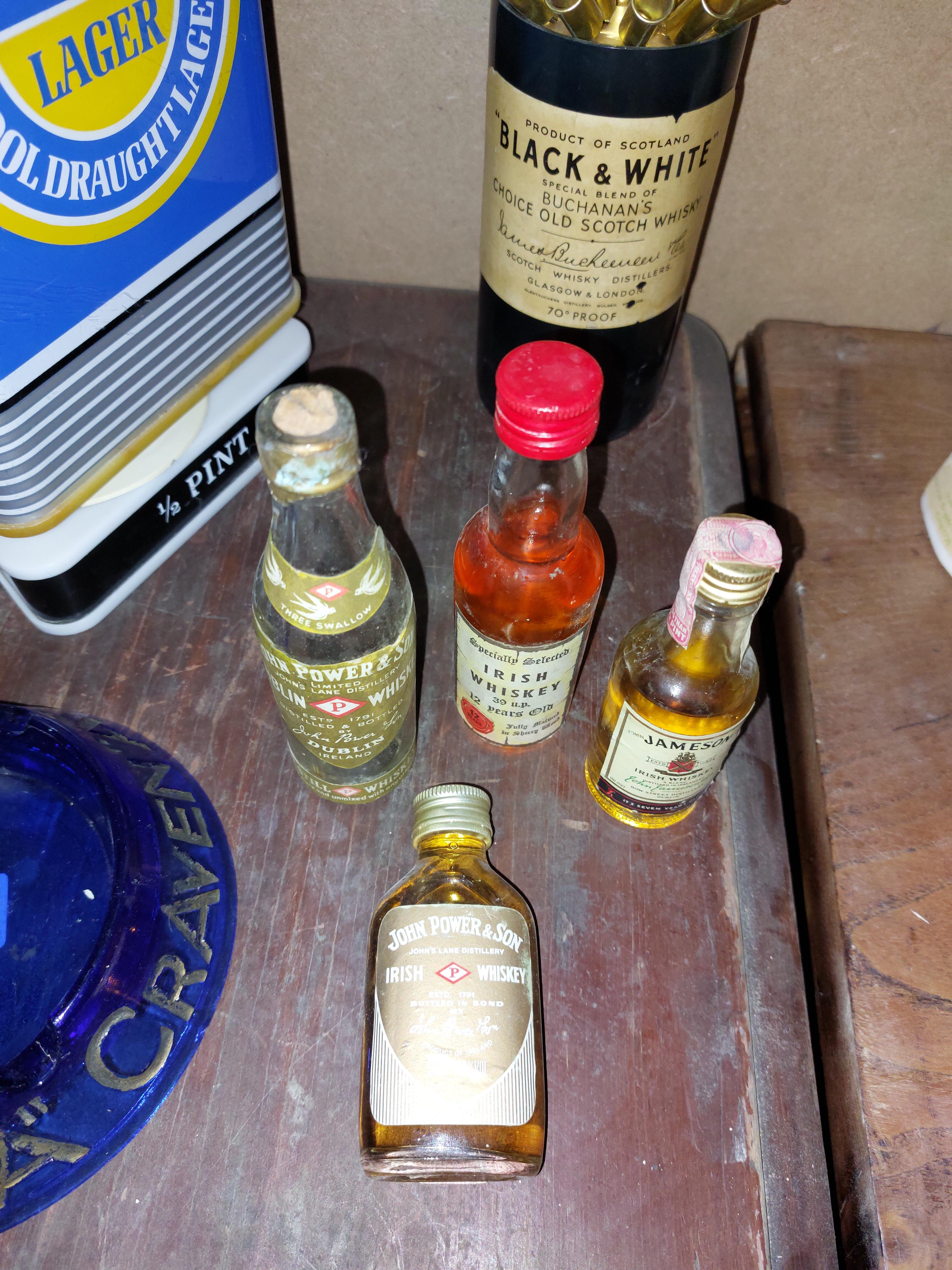 Nine miniature bottles of Jameson Whiskey, Powers Whiskey and Napoleon Brandy. - Image 2 of 3