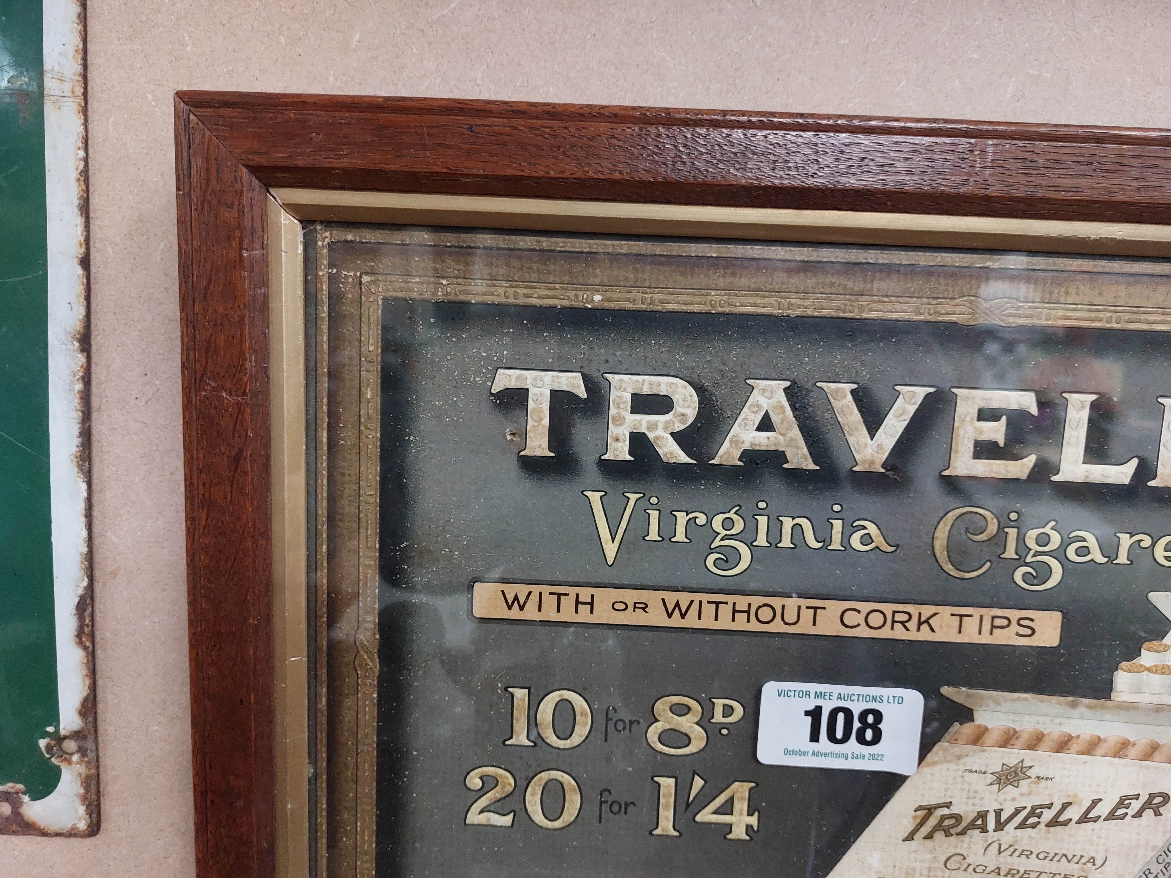 Travellers Virginia Tobacco framed print. {31 cm H x 44 cm W}. - Bild 2 aus 5
