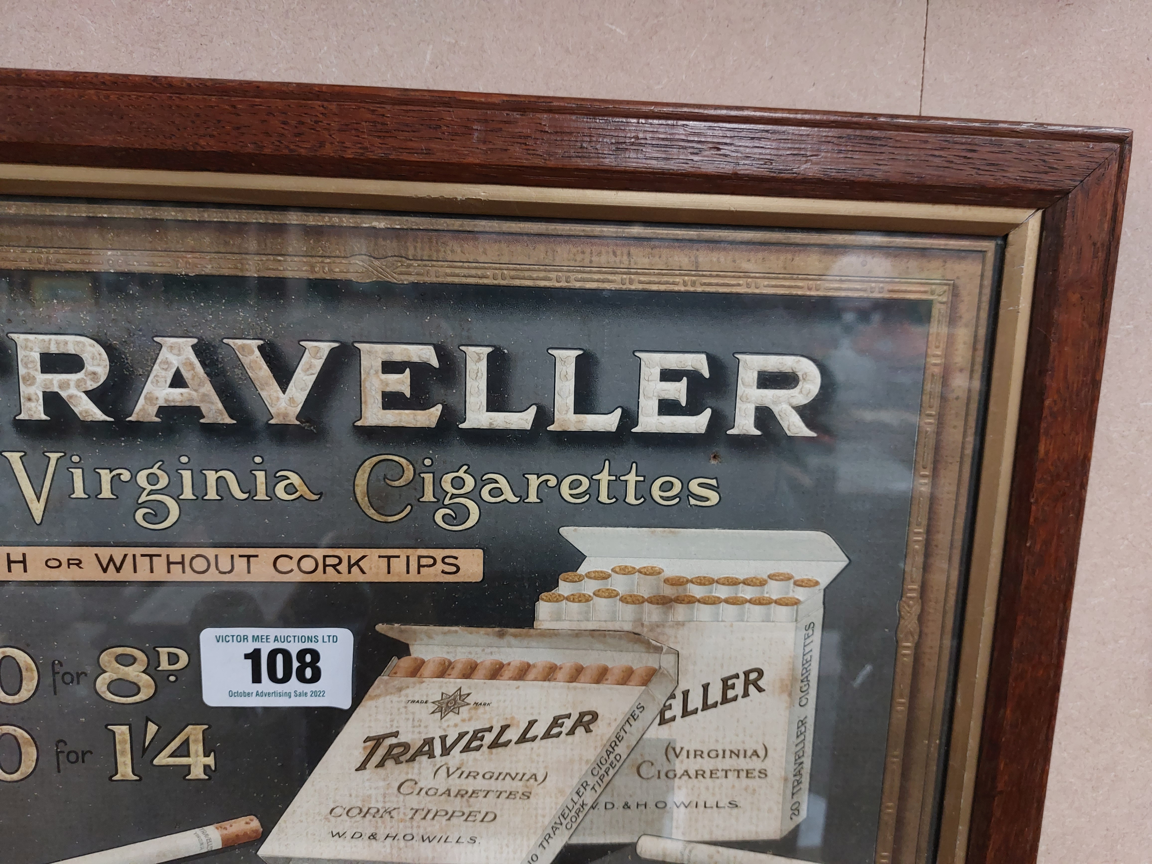 Travellers Virginia Tobacco framed print. {31 cm H x 44 cm W}. - Bild 3 aus 5