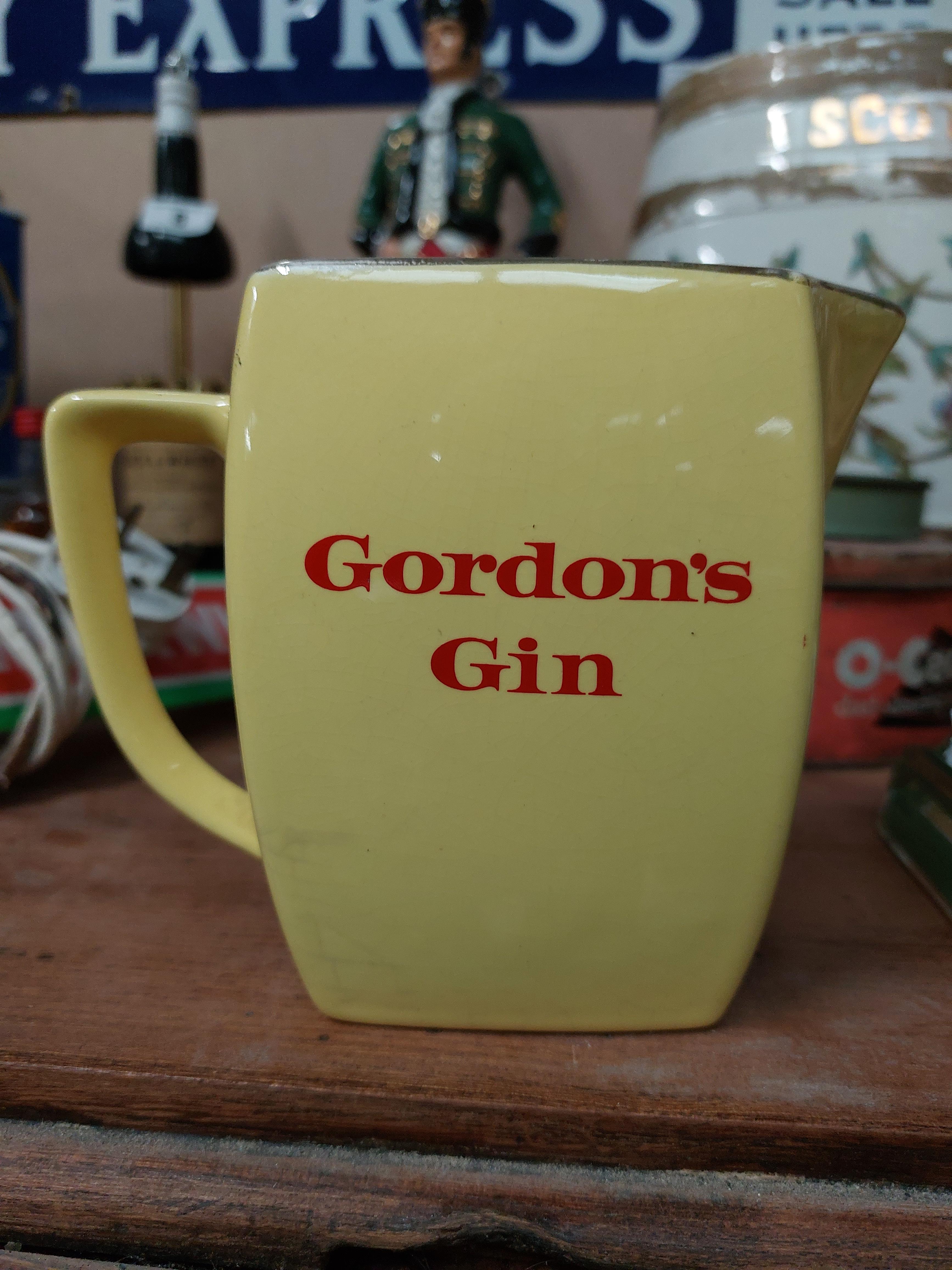 Gordon's Gin ceramic advertising water jug {13 cm H x 15 cm W x 9 cm D}. - Image 2 of 3