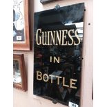 Rare Guinness in Bottle slate advertising sign {51 cm H x 28 cm W}.