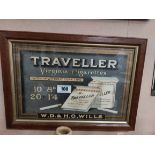 Travellers Virginia Tobacco framed print. {31 cm H x 44 cm W}.