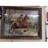 Rare Keen as Mustard framed showcard. {61 cm H x 78 cm W}.
