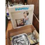 Boxed Infantoy Beadframe Abacus. 30 cm H x 28 cm W x 10 cm D}.