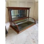 Exceptional quality 19th. C. glazed mahogany haberdashery shop counter cabinet
