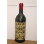 Large Geo. Roe & Co. Dublin Whiskey advertising bottle. { 165cm H X 48cm W X 25cm D}.