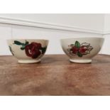 Pair of 19th C. transfer pattern porridge bowls {9cm H x 16cm Dia.}