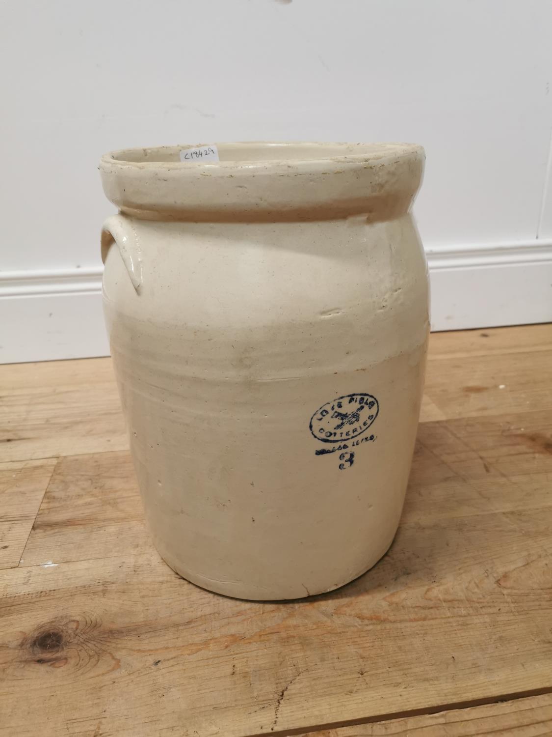 Early 20th. C. Love Fields Potteries stoneware jar {34cm H X 28cm Dia }. - Image 2 of 3