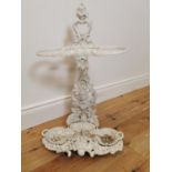 Decorative alloy stick stand {72 cm H x 45 cm W x 26 cm D}.