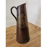 Early 20th Copper Simlex fire extinguisher converted to coal bucket. {50 cm H x 22 cm Diam}.