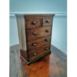 Edwardian rosewood apprentice chest {30 cm H x 23 cm W x 11 cm D}.