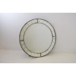 Circular wall mirror in an Irish design { 100cm Dia } .