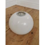 Retro Perspex mushroom lampshade. {23 cm H x 32 cm Diam}