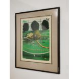 Bim Thomas Lacoste framed Art work 01/5 { 80cm H X 62cm W }.