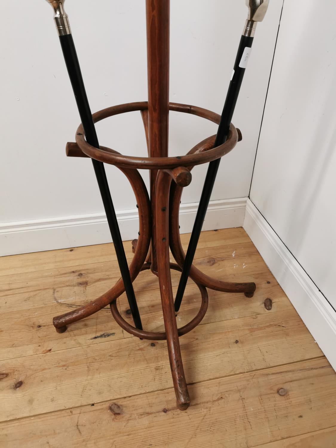 Good quality Bentwood hat and coat stand {190cm H x 50cm Dia.] - Image 2 of 3