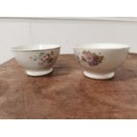 Two 19th C. Transfer pattern porrige bowls {9cm H x 15cm Dia. Each}