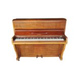 Kessels upright piano in mahogany case - Thornton Pianos . { 116cm H X 136cm W X 58cm D }.
