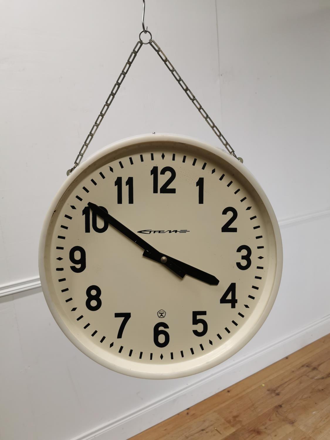 Vintage clock { 46cm H X 17cm Dia }. - Image 3 of 3