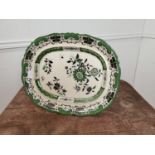 19th C. Masons Ironstone platter {44cm L x 36cm W}