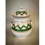 19th C. ceramic soup tureen {39 cm H x 31 cm W}.