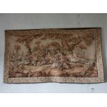 Early 20th C. tapestry Countryside scene {120 cm H x 214 cm W}.