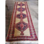 Decorative carpet runner {360 cm L x 120 cm W}.