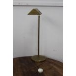 Brass desk lamp { 78cm H X 24cm W X 51cm D }.