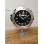 Rare Raymond Weil Geneve shop sign in the form at a watch face on stand { 110cm H X 88cm W X 28cm