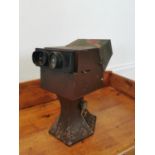 1940s Gaumont Paris No. 2931 table top stereoscope {36 cm H x 29 cm W x 18 cm D}.