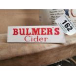 Bulmer’s Cider perspex clip on advertising sign. {4 cm H x 13 cm W}.