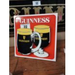 Perspex Guinness advertising counter sign. {18 cm H x 19 cm W}.