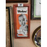 Gee You Always Get The Best Of Everything Marlboro framed advertising print. {33 cm H x 16 cm W}.