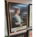 Rare Inglis & Co Belfast 1914 framed advertising calendar. {66cm H x 47cm W}.