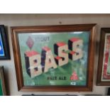 Stout Bass Pale Ale framed advertising print { 68cm H X 80cm W }.