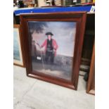 William Inglis by David Allen framed coloured print {74 cm H x 65 cm W}.