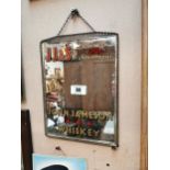 John Jameson Whiskey advertising mirror {31 cm H x 24 cm W}.