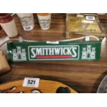 Smithwick’s perspex light up advertising sign. {8 cm H x 36 cm W x 6 cm D}