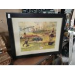 Framed Experience The Best Of Ireland Jameson coloured advertising print. {63 cm H x 78 cm W}.