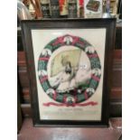 Erin Go Bragh Justice To Ireland The Fenian Banner framed print. {83 cm H x 63 cm W}.