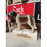 Hennessy rubberoid advertising figure in the form of a Dog. {28 cm H x 27 cm W x 10 cm D}.