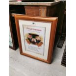 Guinness a Day is Good For You framed advertising print. {60 cm H x 50 cm W}.