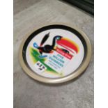 Guinness Tin Plate advertising Drink’s Tray. {26 cm Dia}.