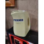 Pernod ceramic advertising water jug. {14 cm H x 13 cm W x 10 cm D}.