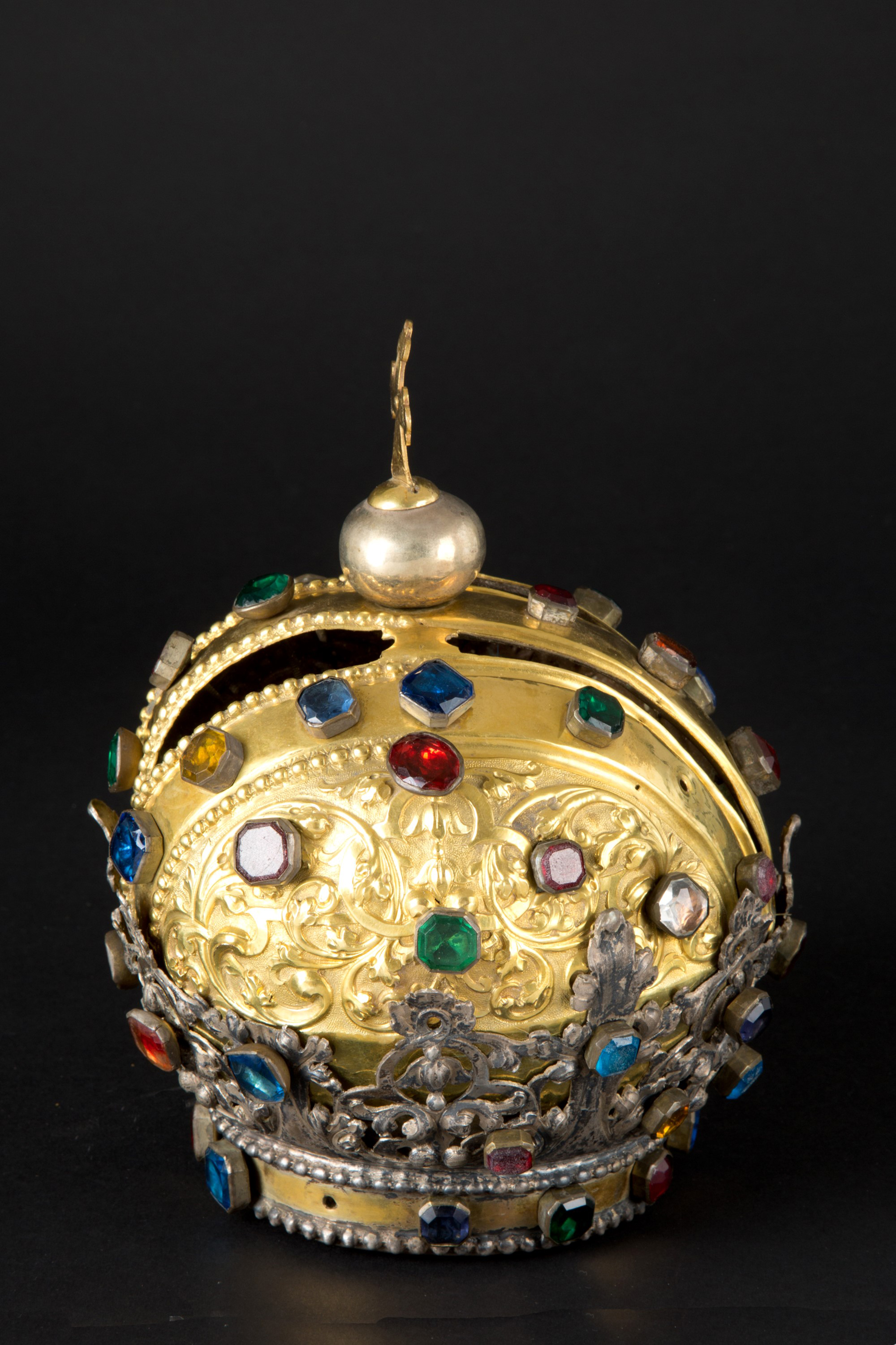 Gold and silver metal crown - Image 3 of 4