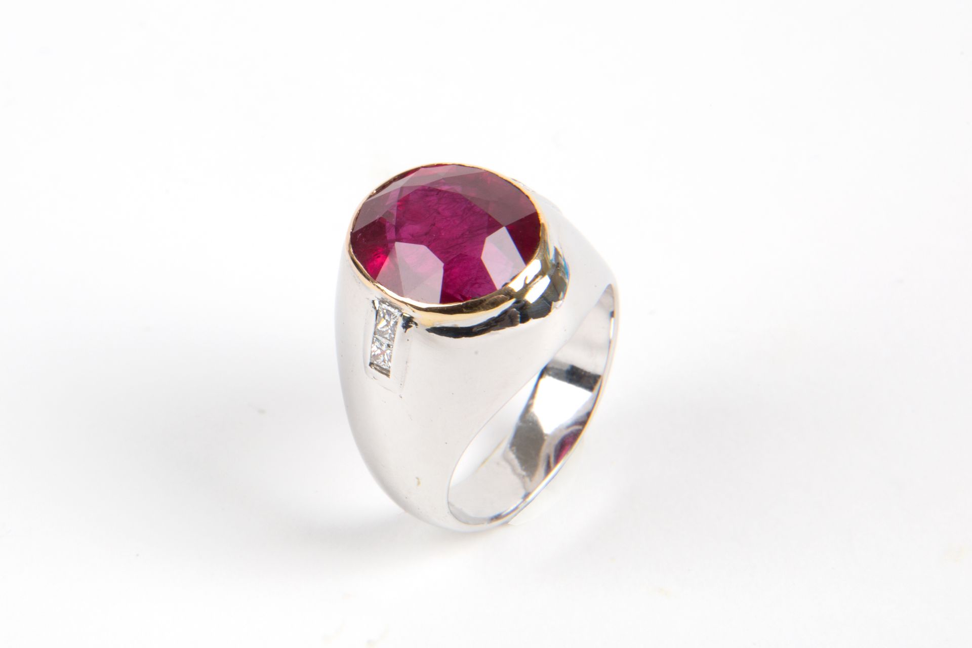 Diamond and ruby ring - Bild 2 aus 3