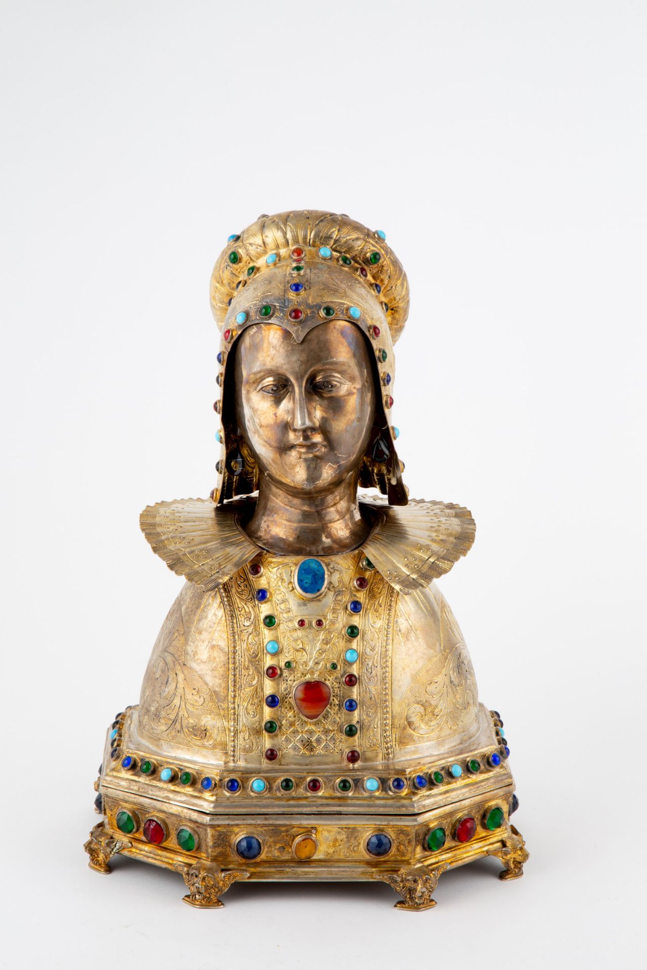 Silver reliquary sculpture - Image 2 of 8