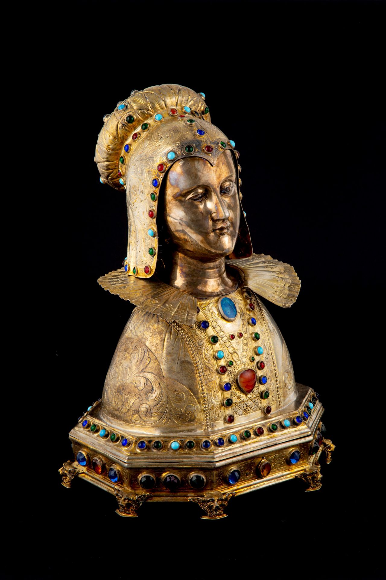 Silver reliquary sculpture - Image 3 of 8