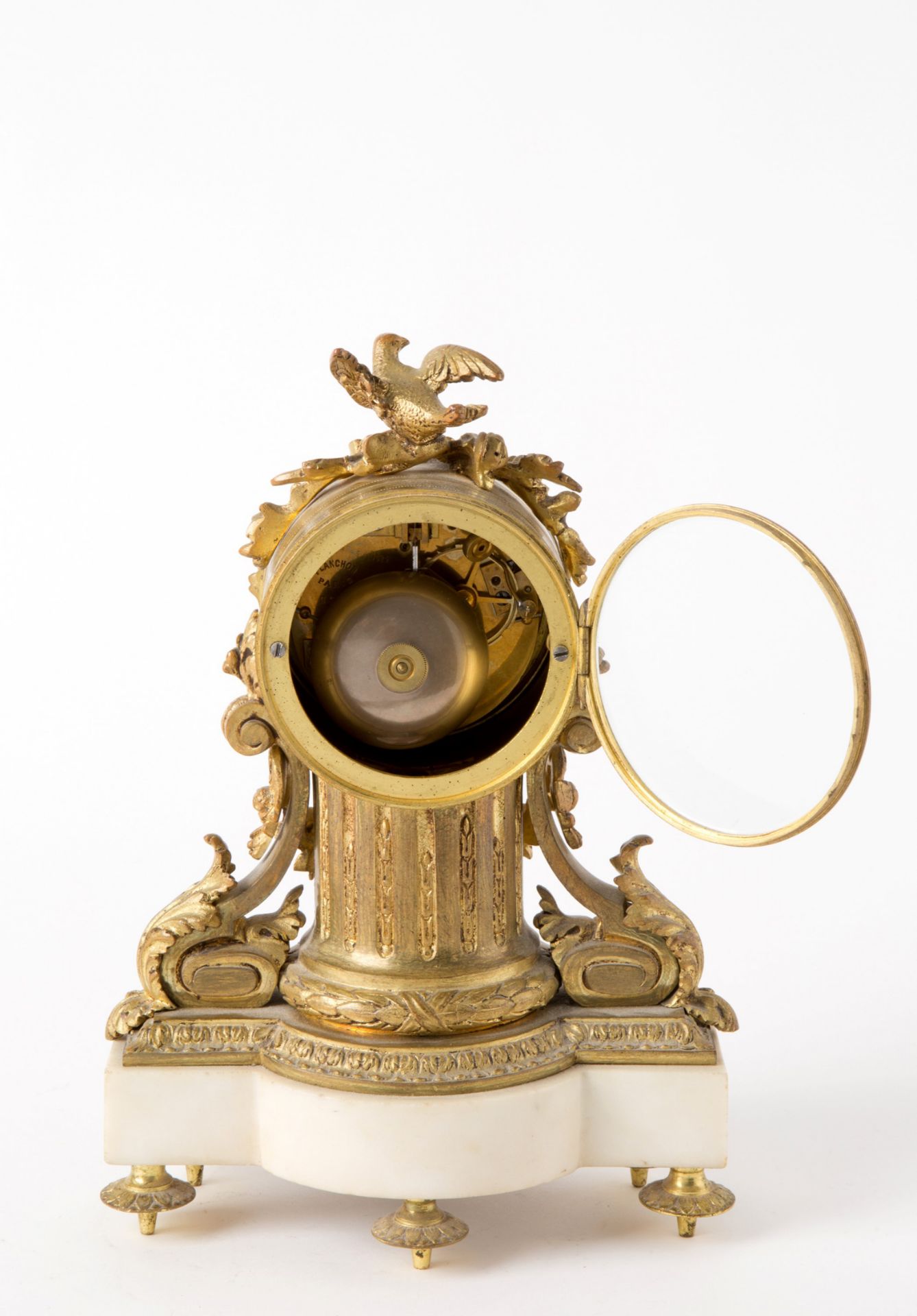Bronze clock - Image 4 of 5