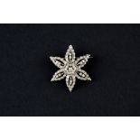 Brooch in silver and diamonds